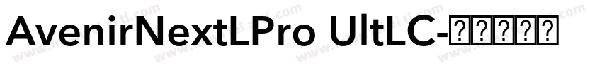 AvenirNextLPro UltLC字体转换